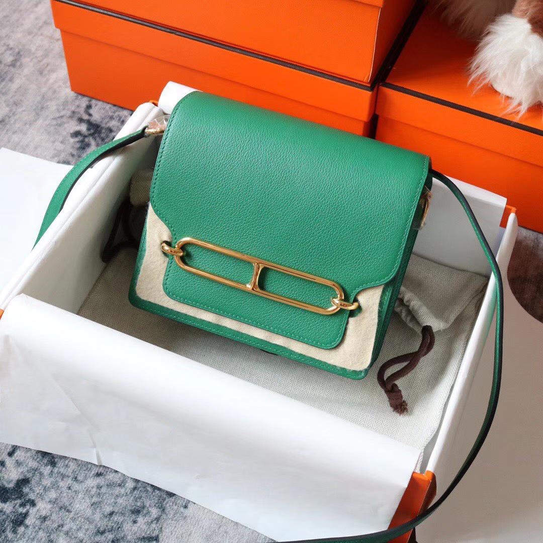 에르메스 룰리스18 그린 금장 에버컬러